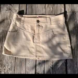 Corduroy mini skirt